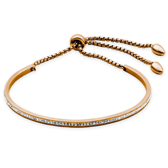 Image sur Bracelet rigide en acier inoxydable rose de la Collection Steelx