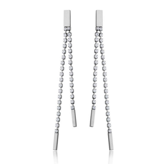 Image sur Boucles d'oreilles pendantes en acier inoxydable de la Collection Steelx
