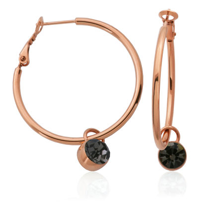 Image de Boucles d'oreilles en acier inoxydable rose T2XB970335 de la Collection Steelx