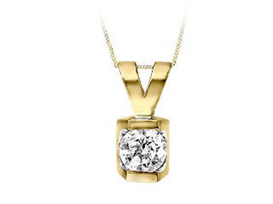 Image sur Collier en or jaune avec diamant