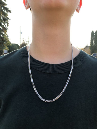 Image sur Chaîne Gourmette 24" en argent 925
