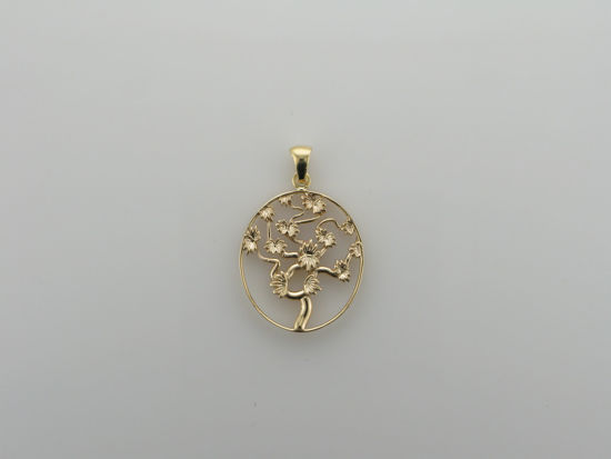 Image sur Pendentif arbre de vie en or jaune 10KT