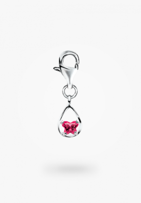 Image de Breloque en argent 925 du mois de juillet de la Collection Bfly