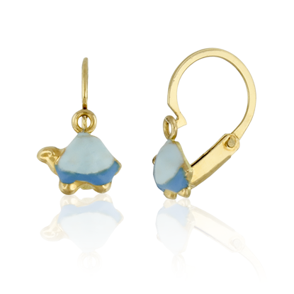 Image de Boucles d'oreilles en or jaune 10KT avec tortue