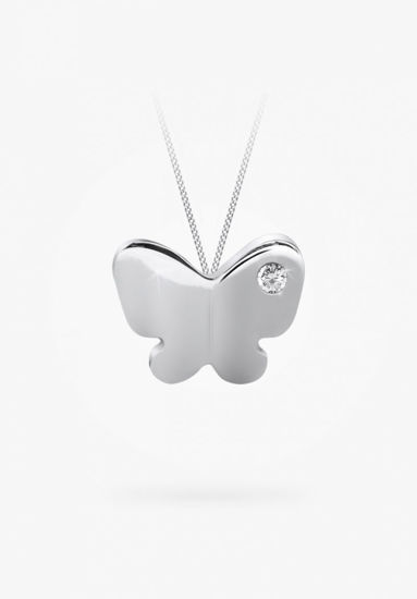 Image sur Collier papillon en argent 925 de la Collection Bfly