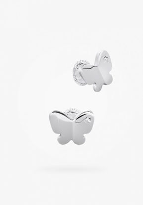 Image de Boucles d'oreilles papillon en argent 925 de la Collection Bfly
