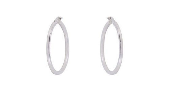 Image sur Boucles d'oreilles en or blanc