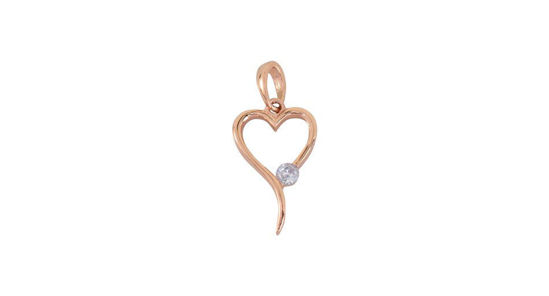 Image sur Pendentif cœur en or rose