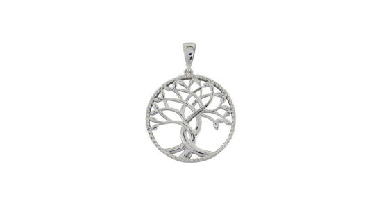 Image sur Pendentif arbre de vie en or blanc