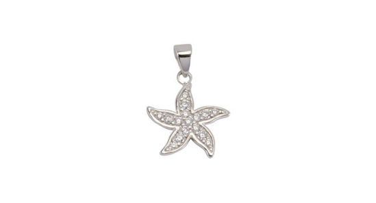 Image sur Pendentif étoile de mer en or blanc