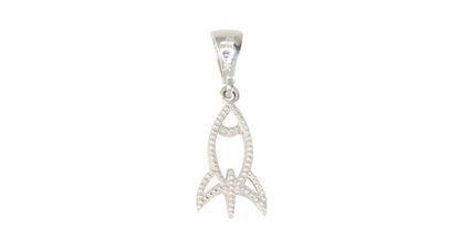Image de Pendentif fusée en or blanc 10KT