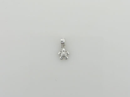 Image de Pendentif fleur en or blanc 14KT