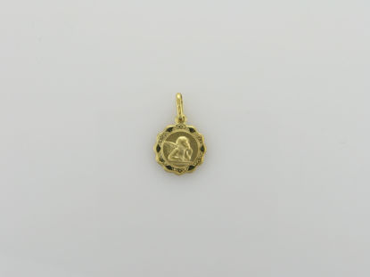 Image de Pendentif médaille ange en or jaune 10KT