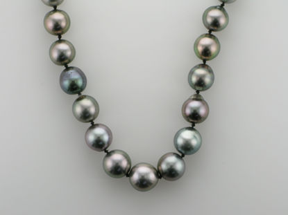 Image de Collier de perles noires de Tahiti 18 1/2''