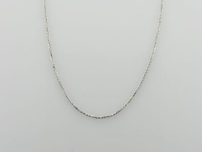 Image de Chaîne Blé 12" en or blanc 10KT
