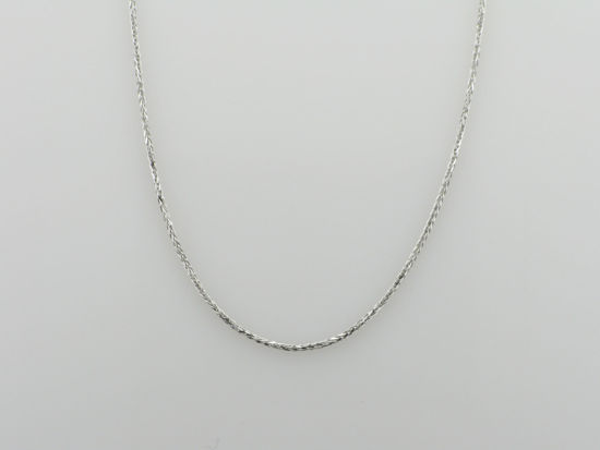 Image sur Chaîne Blé 12" en or blanc 10KT