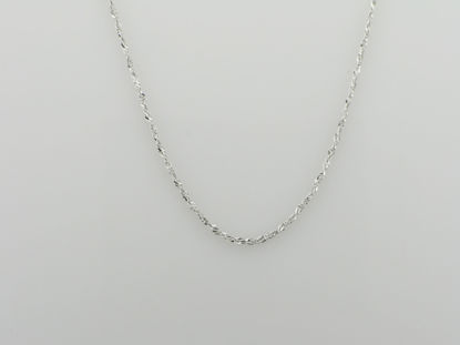 Image de Chaîne Singapour 14" en or blanc 10KT
