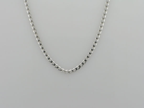 Image sur Chaîne Gourmette 14" en or blanc 10KT