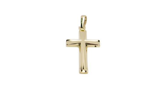 Image sur Pendentif croix en or jaune