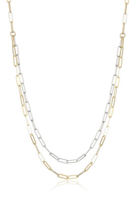 Image de Collier 30A9P2A04Z en argent 925 et recouvert d'or de la Collection Reign