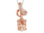 Image de Collier en or rose avec morganite et diamants