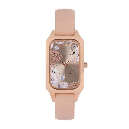 Image sur Montre rose avec fleurs de la Collection Oui & Me