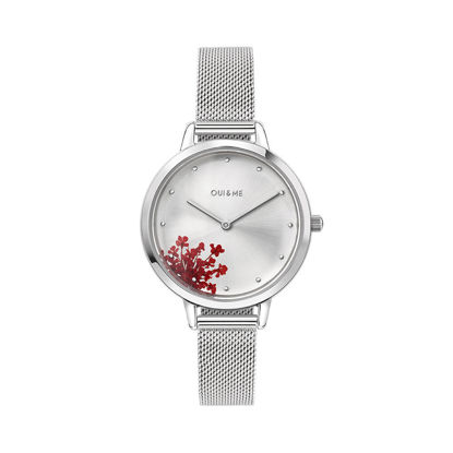 Image de Montre avec brin de fleurs rouges de la Collection Oui & Me