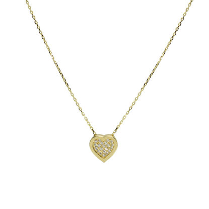 Image de Collier cœur en or jaune