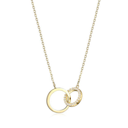 Image de Collier 30A8LY0014 en argent 925 recouvert d'or de la Collection Reign