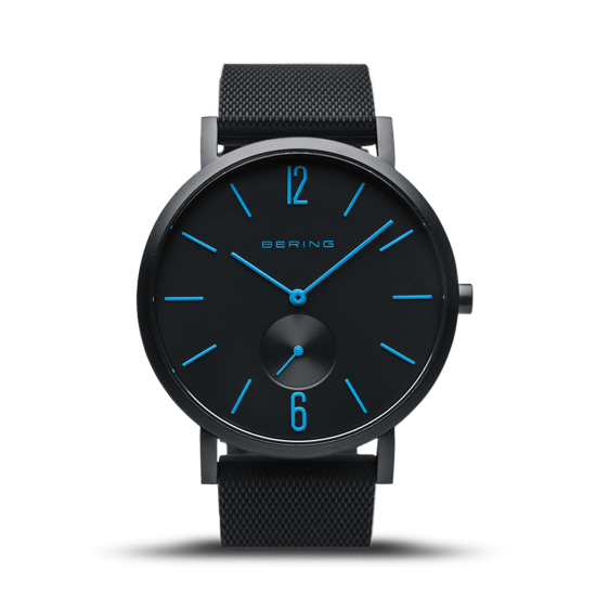 Image sur Montre avec bracelet en silicone noir de la Collection Bering