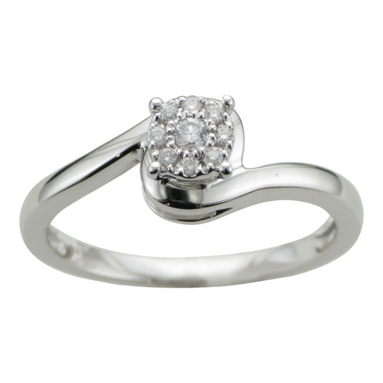 Image sur Bague en or blanc avec diamants