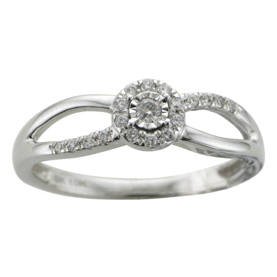 Image sur Bague en or blanc avec diamants