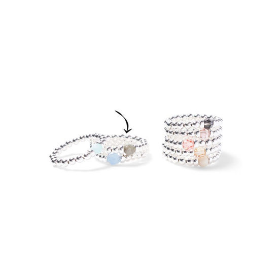 Image sur Bague Be Classic cristal kaki de la Collection Beblue
