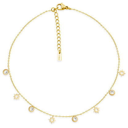 Image de Chaîne de cheville en acier inoxydable or T1XE060290 de la Collection Steelx