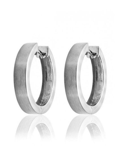 Image sur Boucles d'oreilles anneaux en argent 925 de la Collection Larus