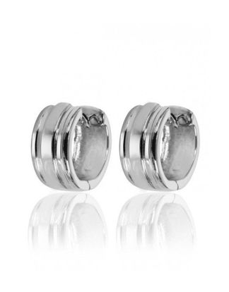 Image de Boucles d'oreilles anneaux en argent 925 de la Collection Larus