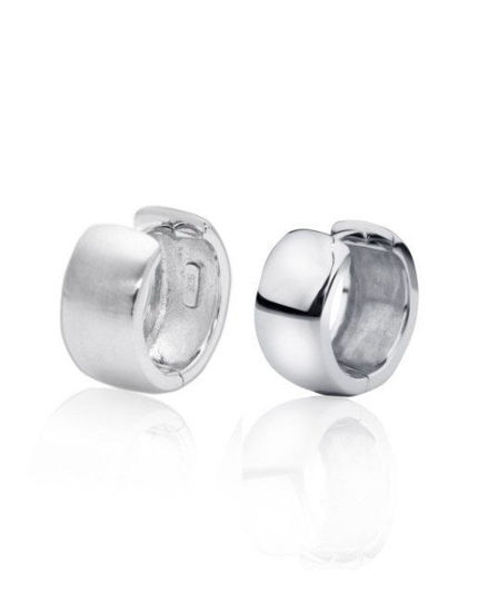 Image sur Boucles d'oreilles anneaux en argent 925 de la Collection Larus