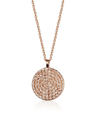 Image de Collier en argent 925 recouvert d'or rose de la Collection Larus