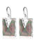 Image de Boucles d'oreilles en argent 925 recouvertes de rhodium de la Collection Larus