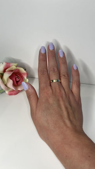 Image sur Jonc en or jaune et blanc motif style cartier