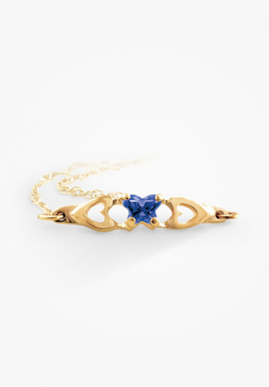 Image sur Bracelet en or jaune 10KT avec pierre du mois de septembre Collection Bfly