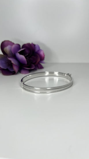 Image sur Bracelet rigide en or blanc