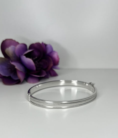 Image sur Bracelet rigide en or blanc