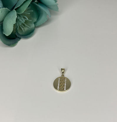 Image de Pendentif en or jaune avec zircons cubiques