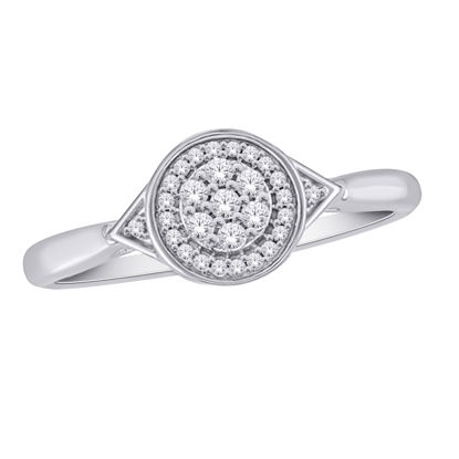 Image de Bague en or blanc avec diamants