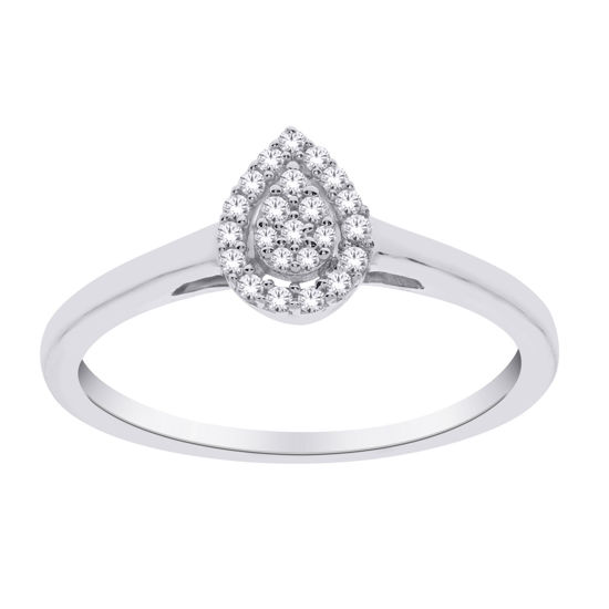 Image sur Bague en or blanc avec diamants