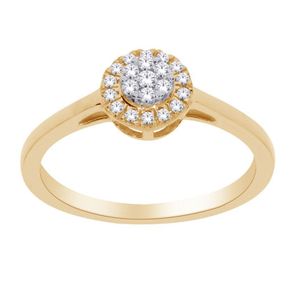 Image de Bague en or jaune et blanc avec diamants