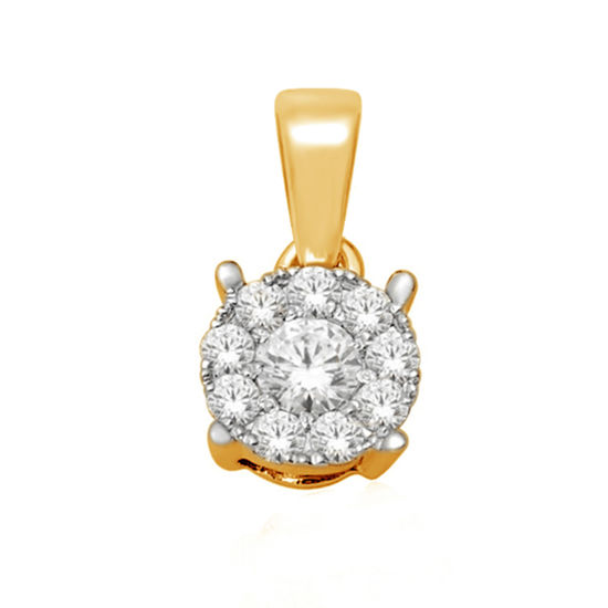 Image sur Collier en or jaune 10KT avec diamants