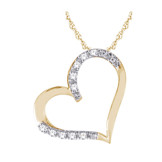 Image sur Collier en or jaune 10KT avec diamants
