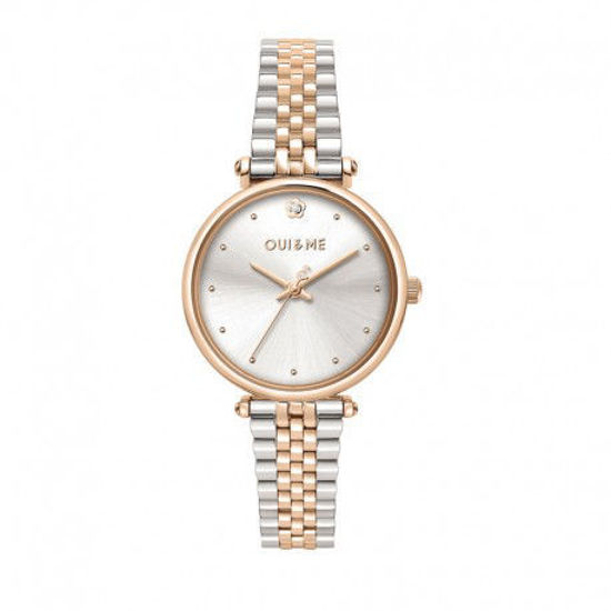 Image sur Montre or rose et acier de la Collection Oui & Me